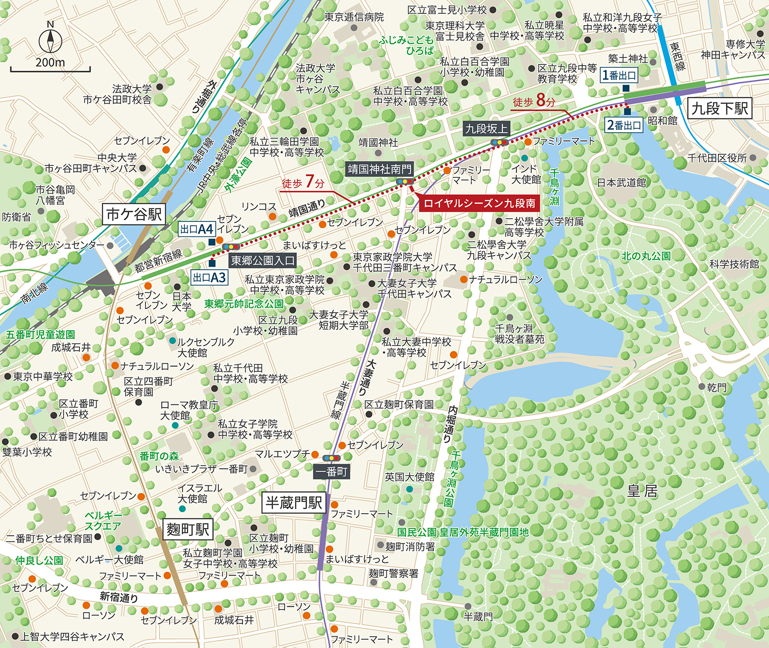 現地案内図